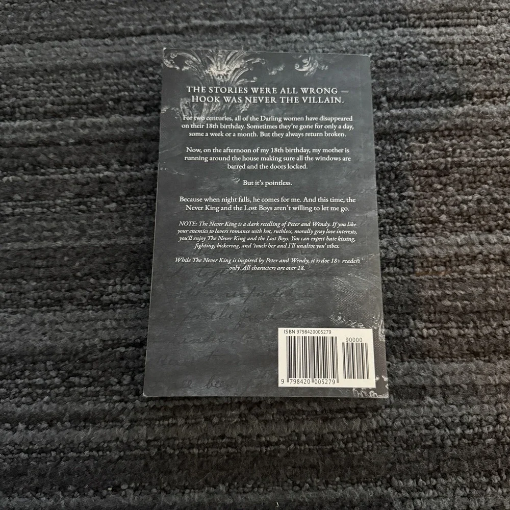 The Never King Vicious Lost Boys Nikki St‎ Crowe Book Paperback